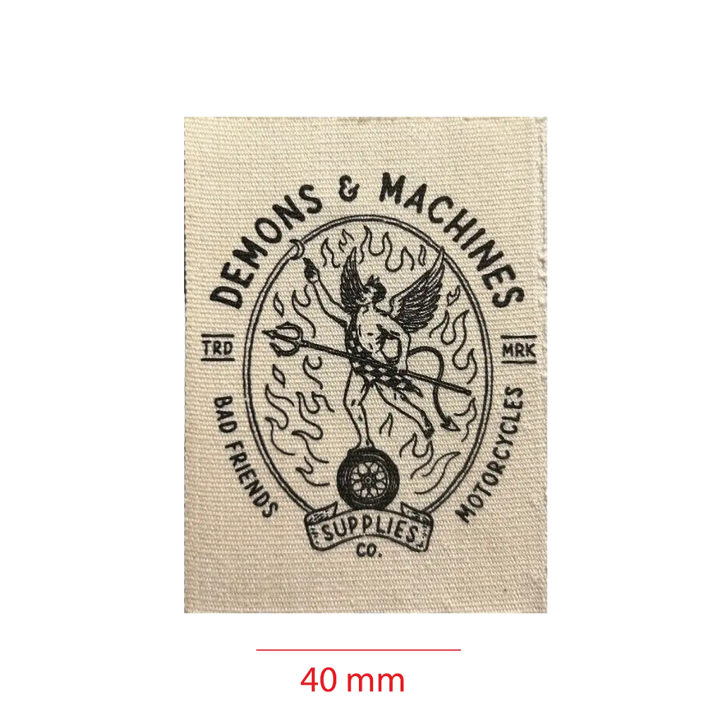 Estampada En Algodon cortada y soldada 40mm