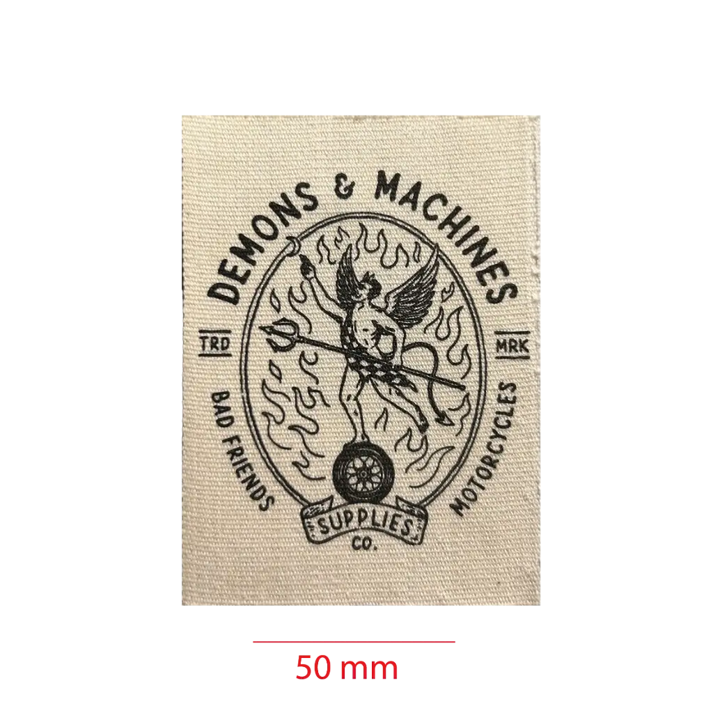 Estampada En Algodon cortada y soldada 50mm