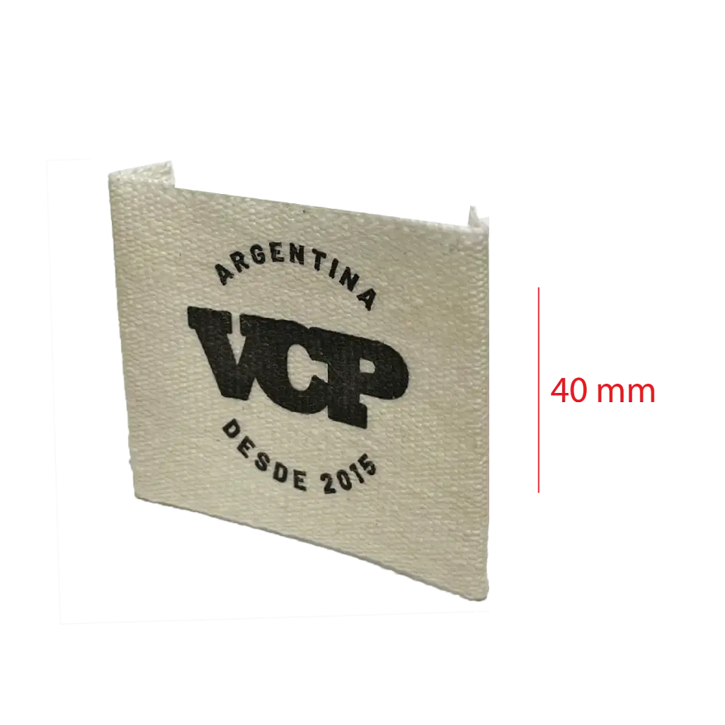 [EAL40CDE] Estampada En Algodon cortada y doblada a los extremos 40mm