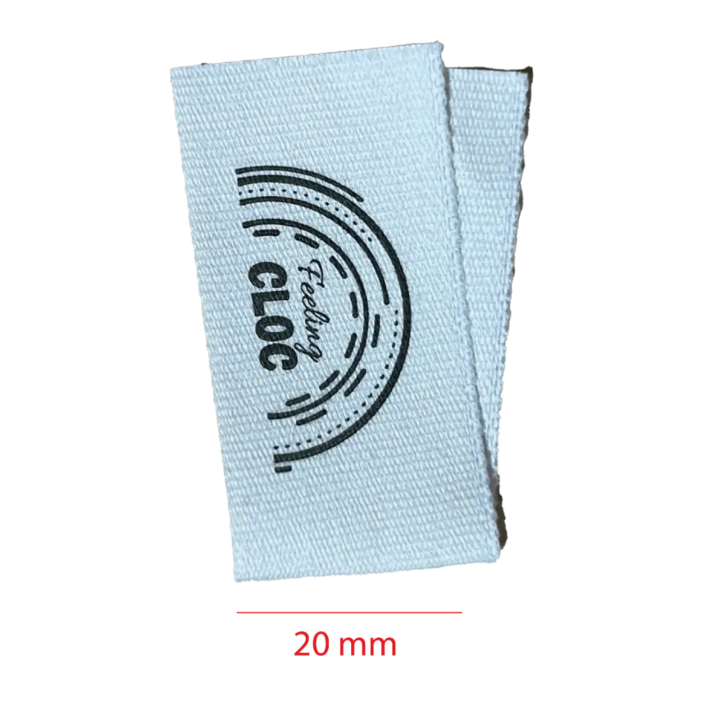 Estampada En Algodon cortada y doblada al medio 20mm