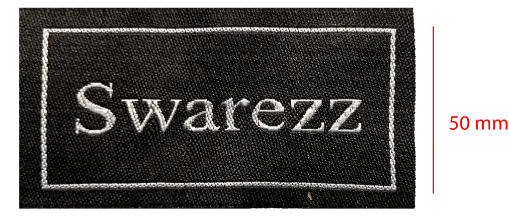 Bordada Alta definición cortada y soldada 50mm 1 color