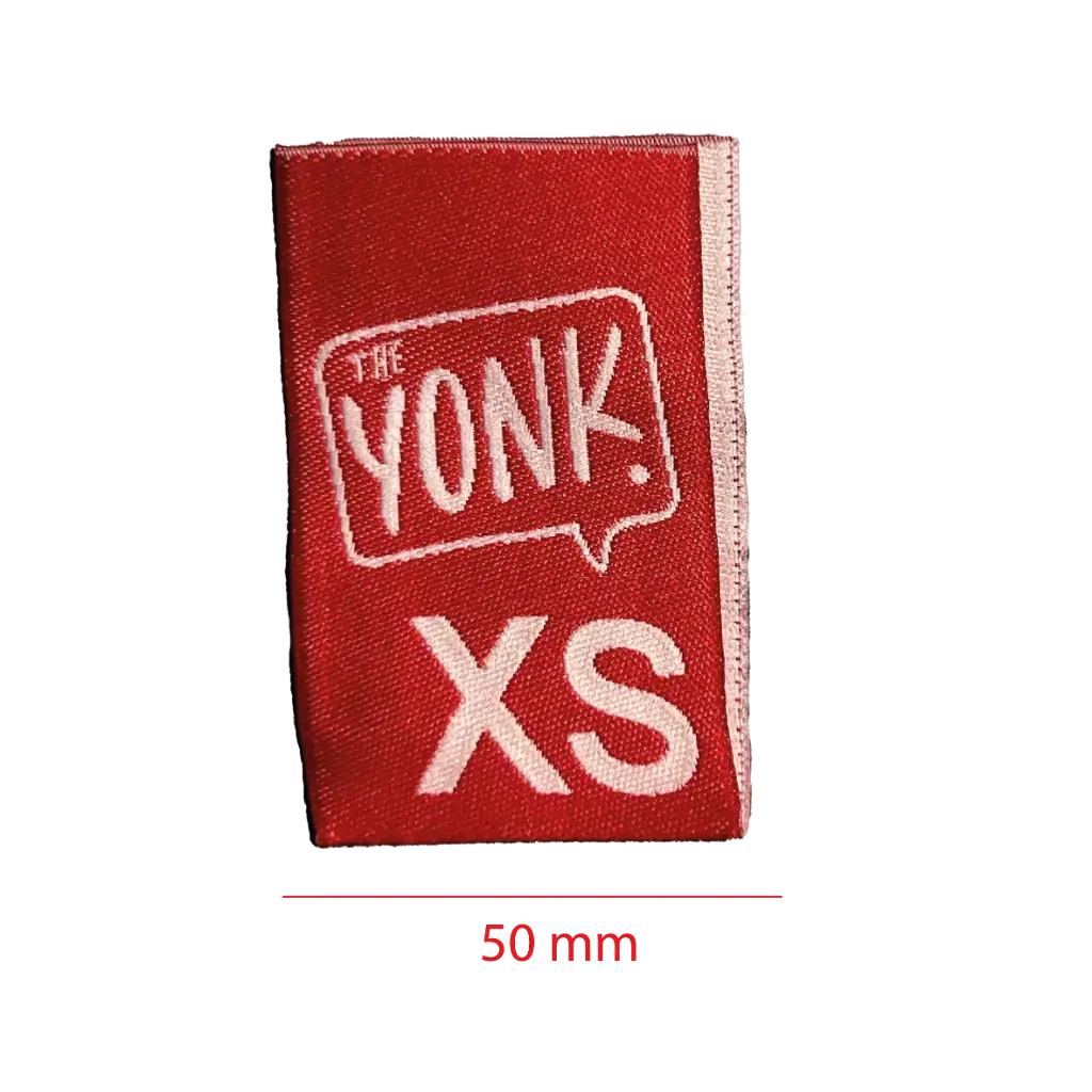 Bordada Alta definición cortada y doblada al medio 50mm 1 color