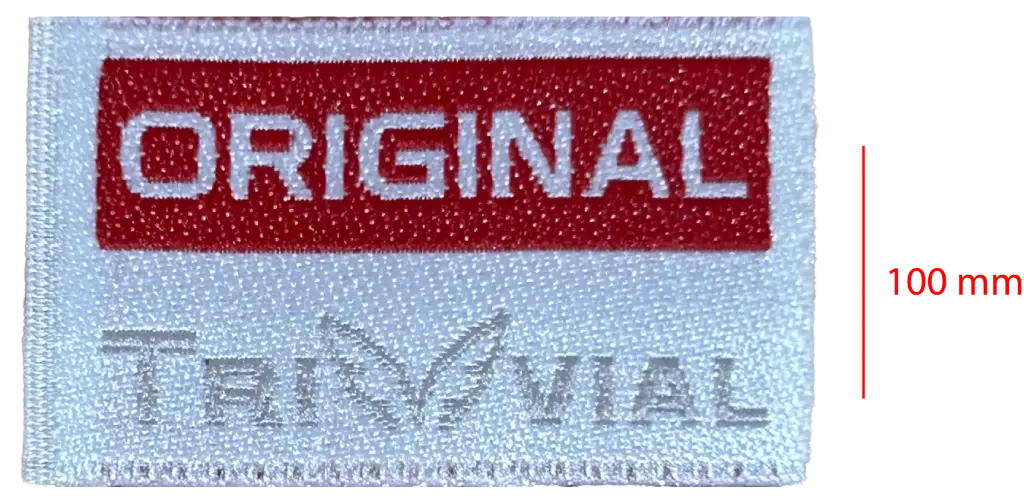 Bordada Tafeta cortada y soldada 100mm 1 color