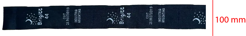 Bordada Tafeta rollo 100mm 1 color