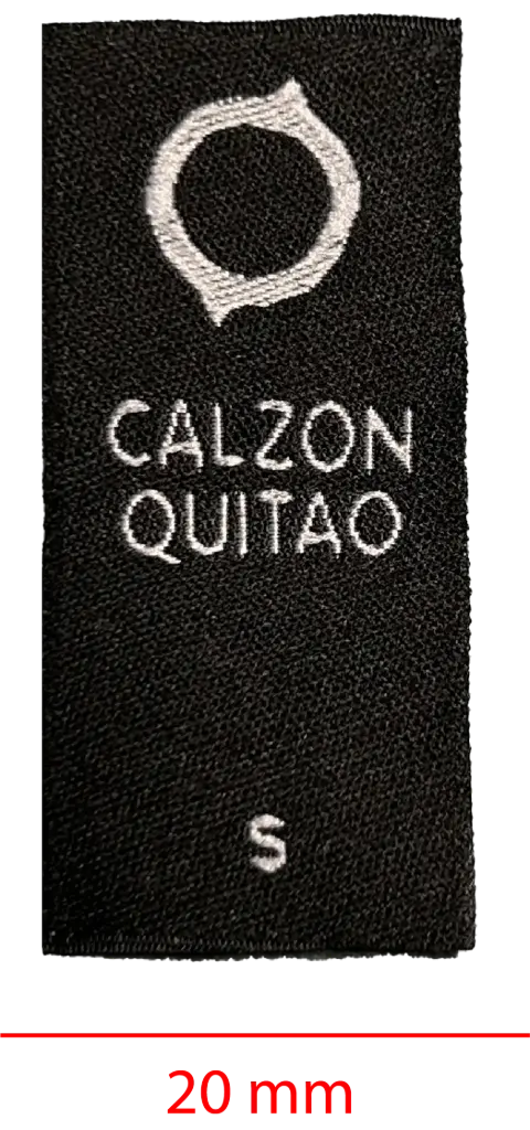 Bordada alta definición cortada y soldada 20mm 1 color