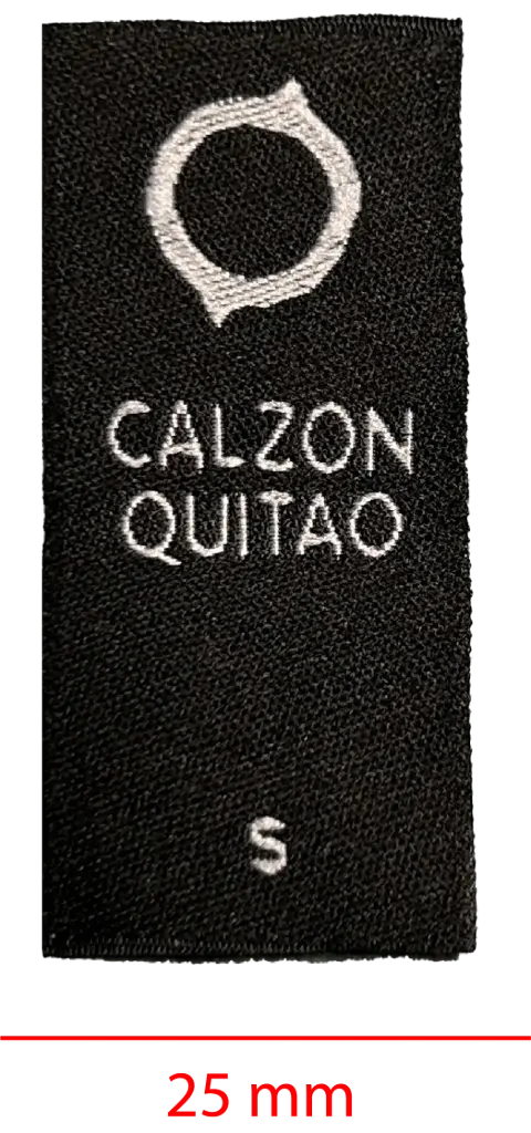 Bordada alta definición cortada y soldada 25mm 1 color