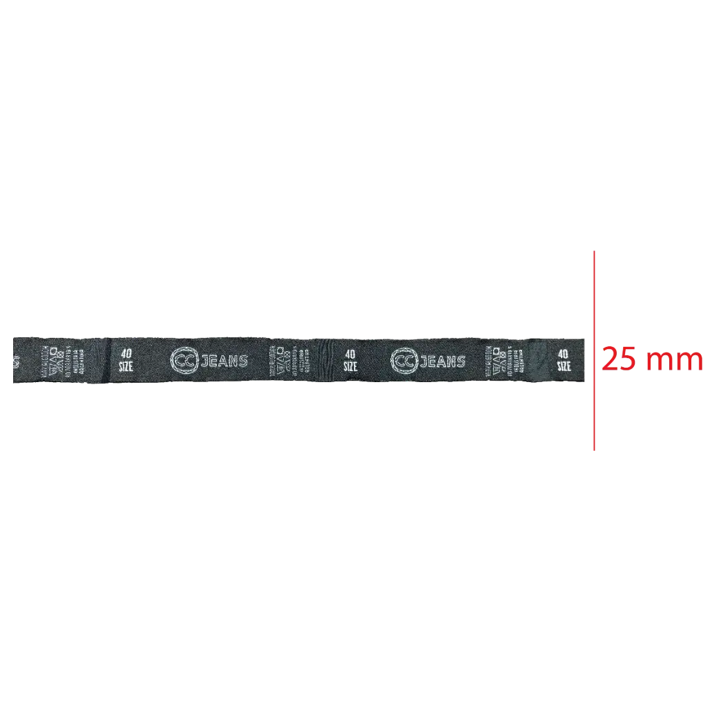 Bordada alta definición rollo 25mm 1 color