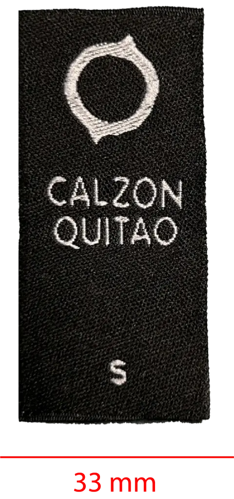 Bordada alta definición cortada y soldada 33mm 1 color