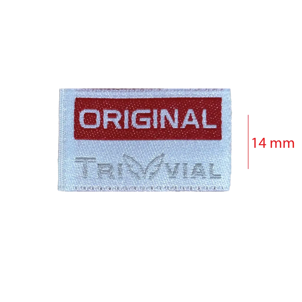 Bordada tafeta cortada y soldada 14mm 1 color