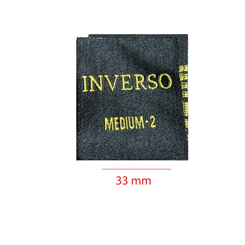 Bordada Alta definición cortada y doblada al medio 33mm 1 color