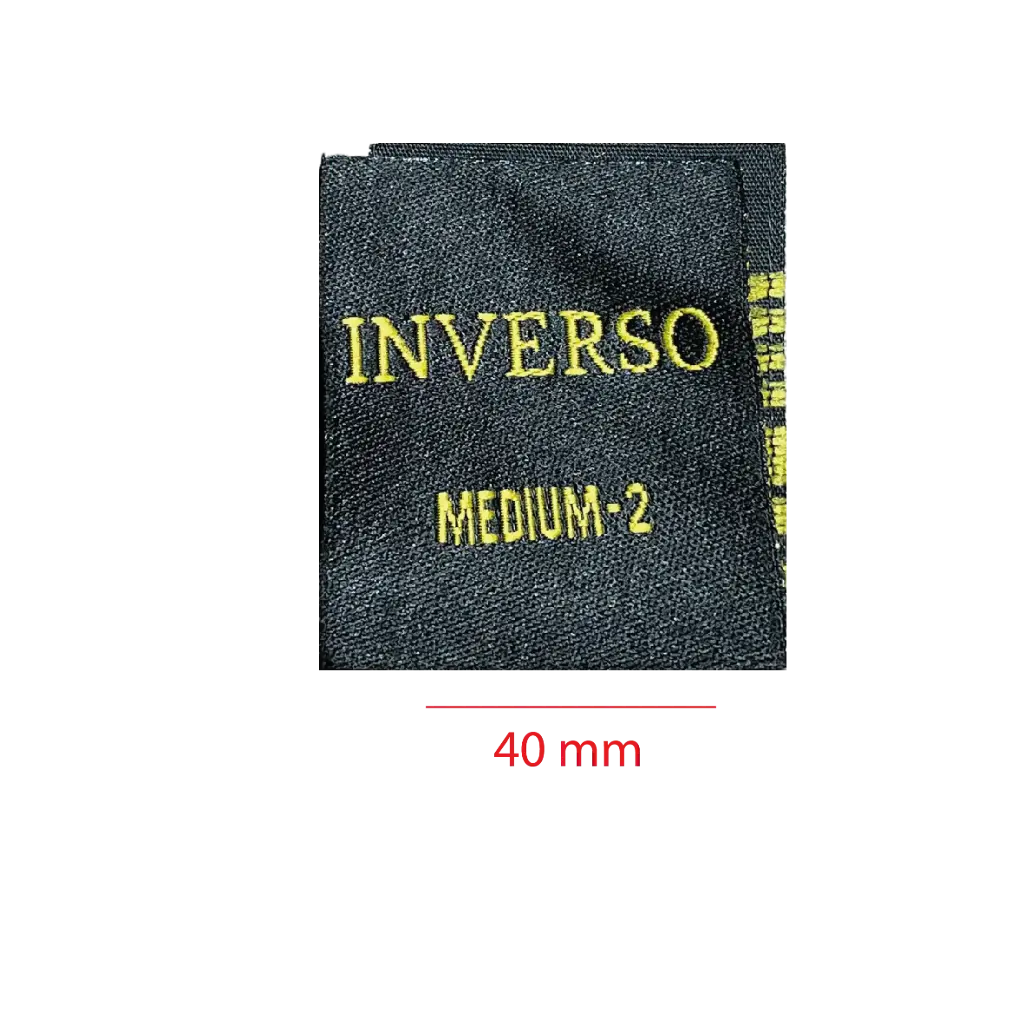 Bordada Alta definición cortada y doblada al medio 40mm 1 color