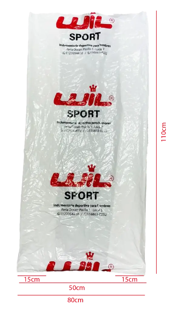 Bolsas fondo 80x110/60mic impresa consorcio blanco