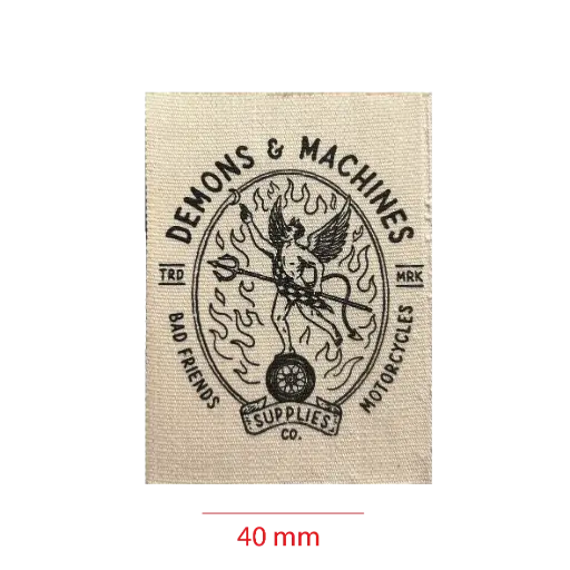 [EAL40CS] Estampada En Algodon cortada y soldada 40mm