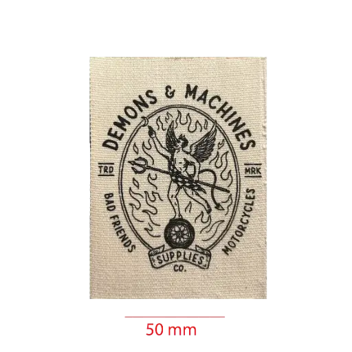 [EAL50CS] Estampada En Algodon cortada y soldada 50mm