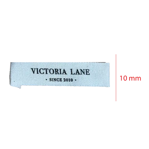 [EAL10CDE] Estampada En Algodon cortada y doblada a los extremos 10mm