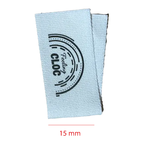 [EAL15CDM] Estampada En Algodon cortada y doblada al medio 15mm