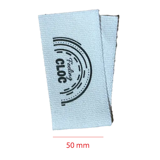 [EAL50CDM] Estampada En Algodon cortada y doblada al medio 50mm