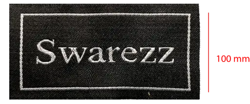 [EBAD100CS1] Bordada Alta definición cortada y soldada 100mm 1 color