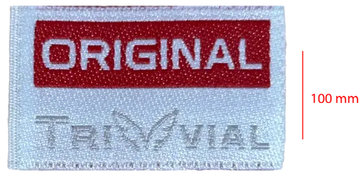 [EBT100CS1] Bordada Tafeta cortada y soldada 100mm 1 color