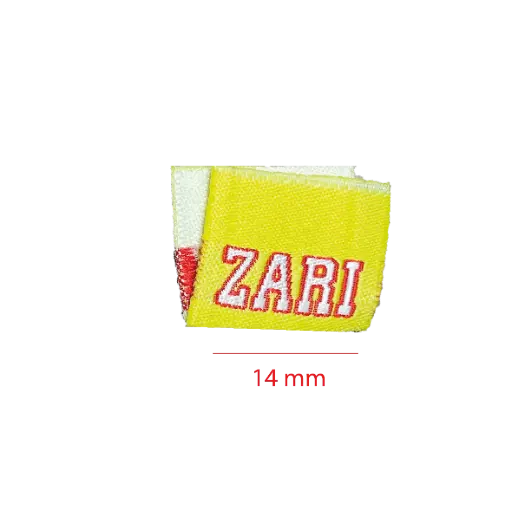 [EBAD14CDM1] Bordada Alta definición cortada y doblada al medio 14mm 1 color