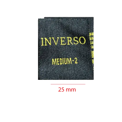 [EBAD25CDM1] Bordada Alta definición cortada y doblada al medio 25mm 1 color