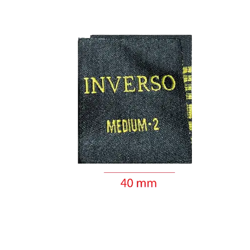 [EBAD40CDM1] Bordada Alta definición cortada y doblada al medio 40mm 1 color