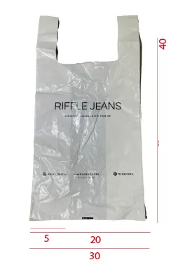 [Bopoca1 -30x40/60mic] Bolsas camiseta 30x40/60mic 1 color